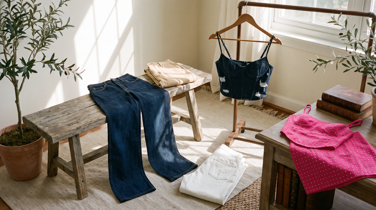 It Doesn't Have to Match: How to Wear a Denim Shirt This Fall