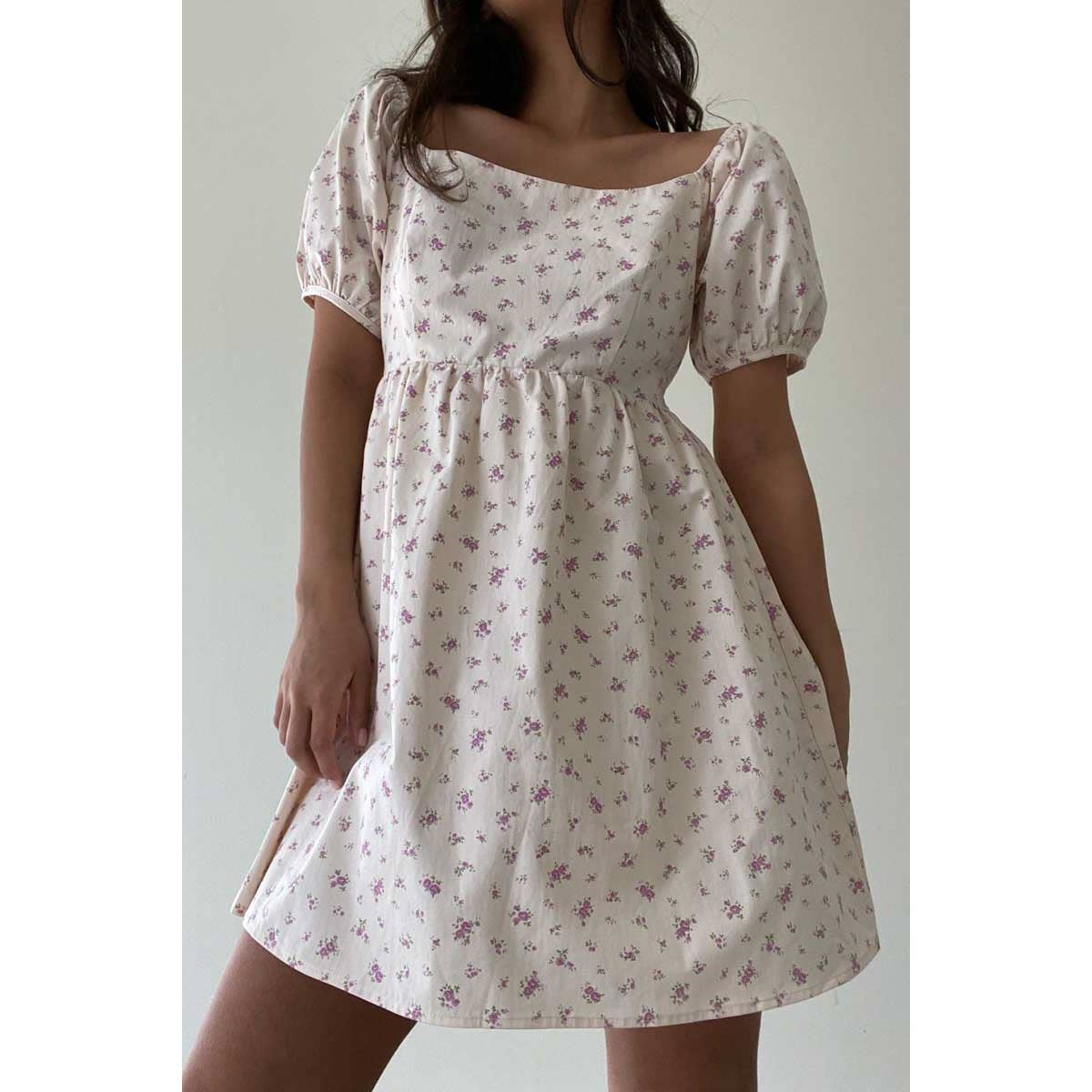 Floral Babydoll Mini Dress