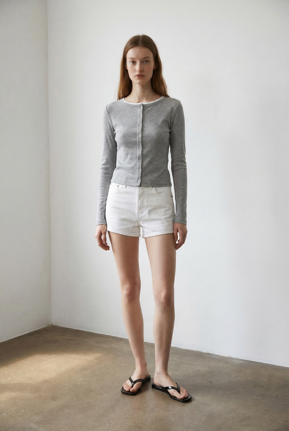 Button Front Knit Cardigan