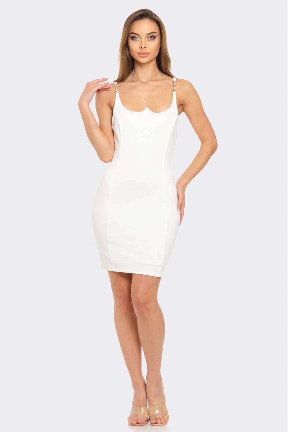 Sweetheart Jeweled Embellished Mini Dress