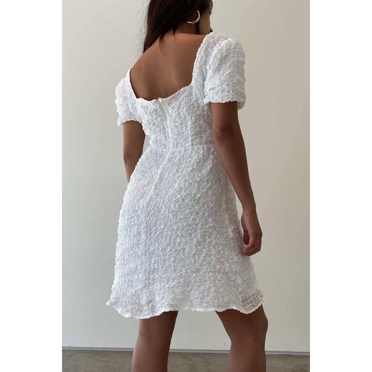 Bubble Textured Babydoll Dress