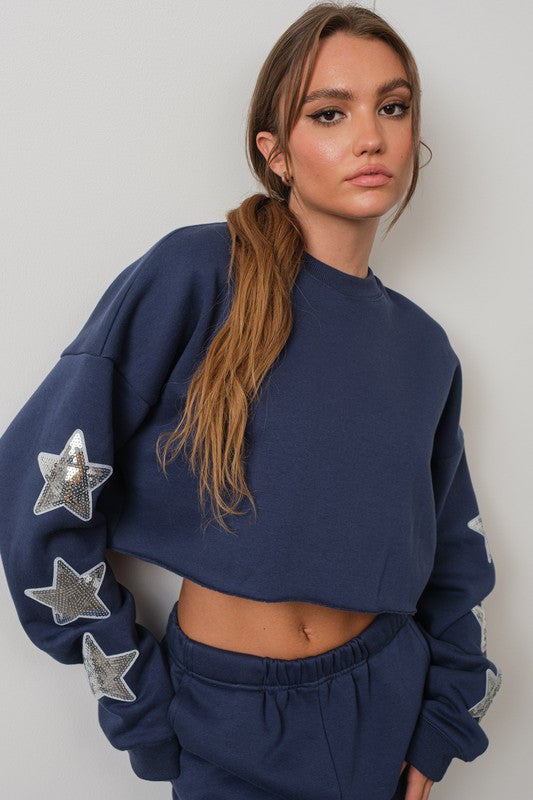 STAR PATCH SWEATSHIRT