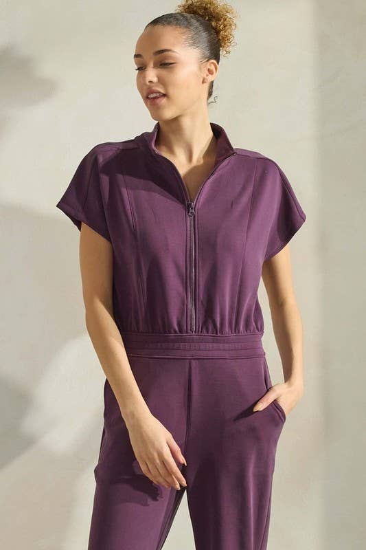 Women's Ultrachic Sofie Soft Short Sleeve Jumpsuit