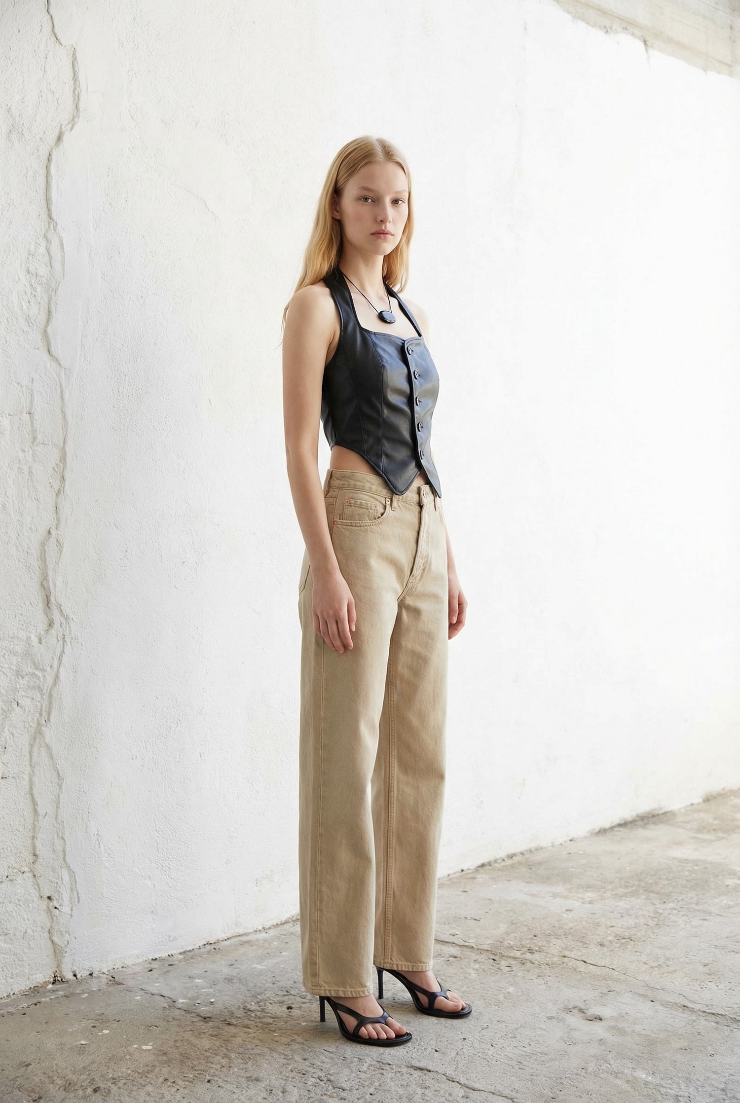 Halter Neck Sleeveless Vest Top