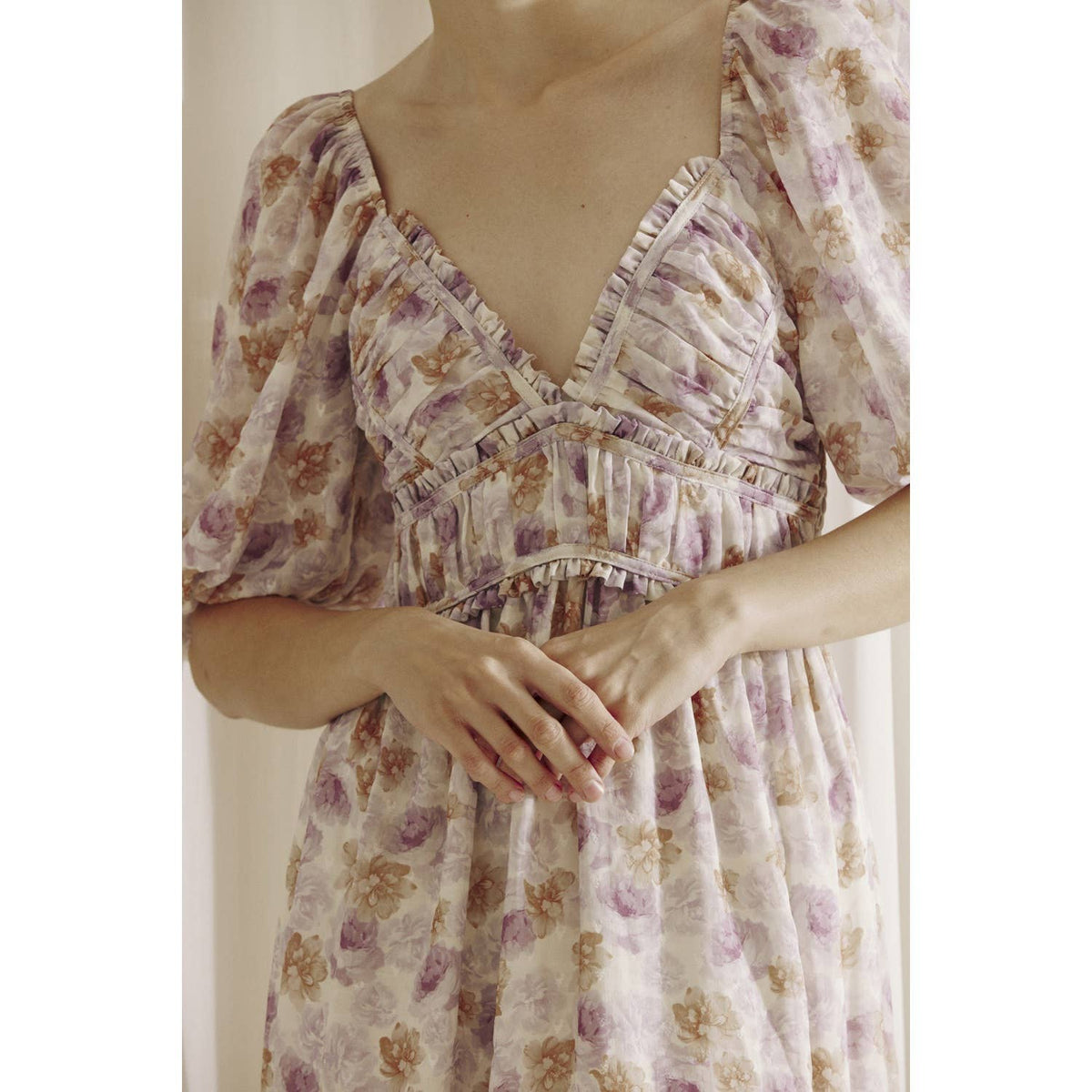 Watercolor Floral Maxi Dress