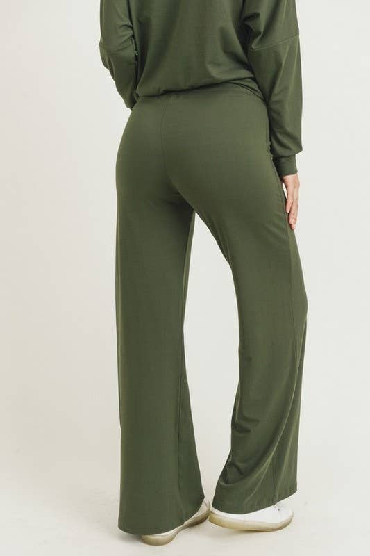 Women's Drawstring Wide-Leg Lounge Pants