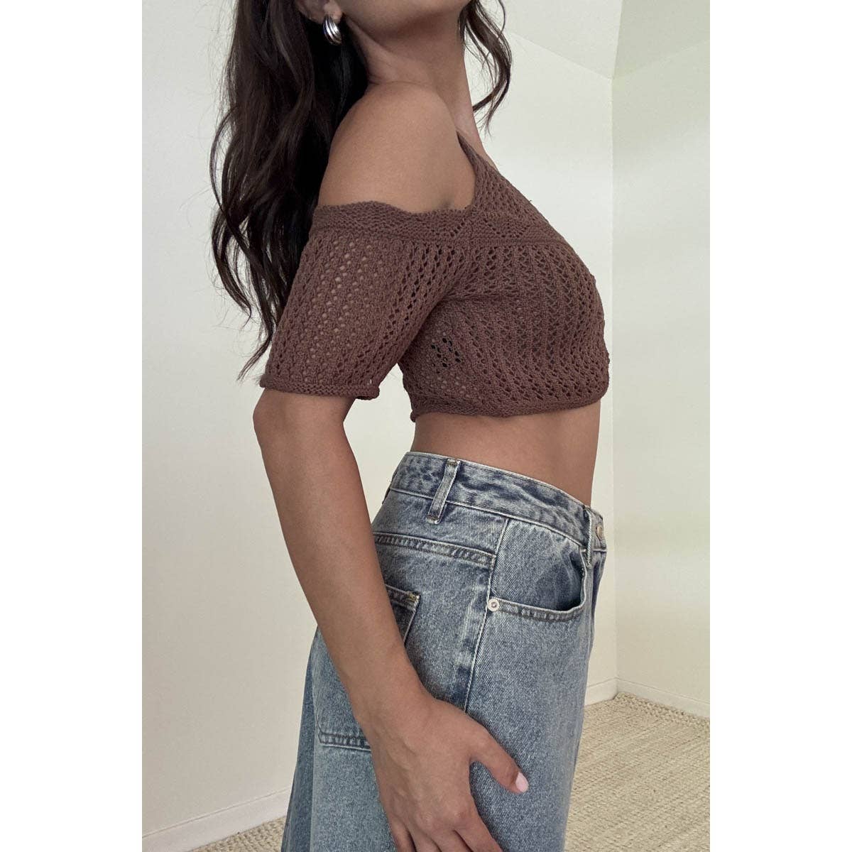 Crochet off the shoulder Top