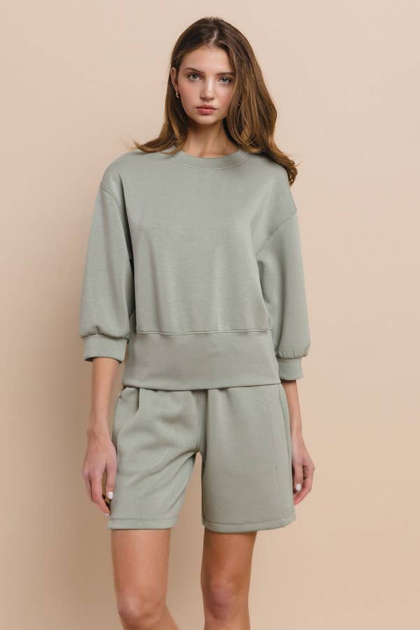 Sporty Chic Ultracomfy Shorts Matching Set