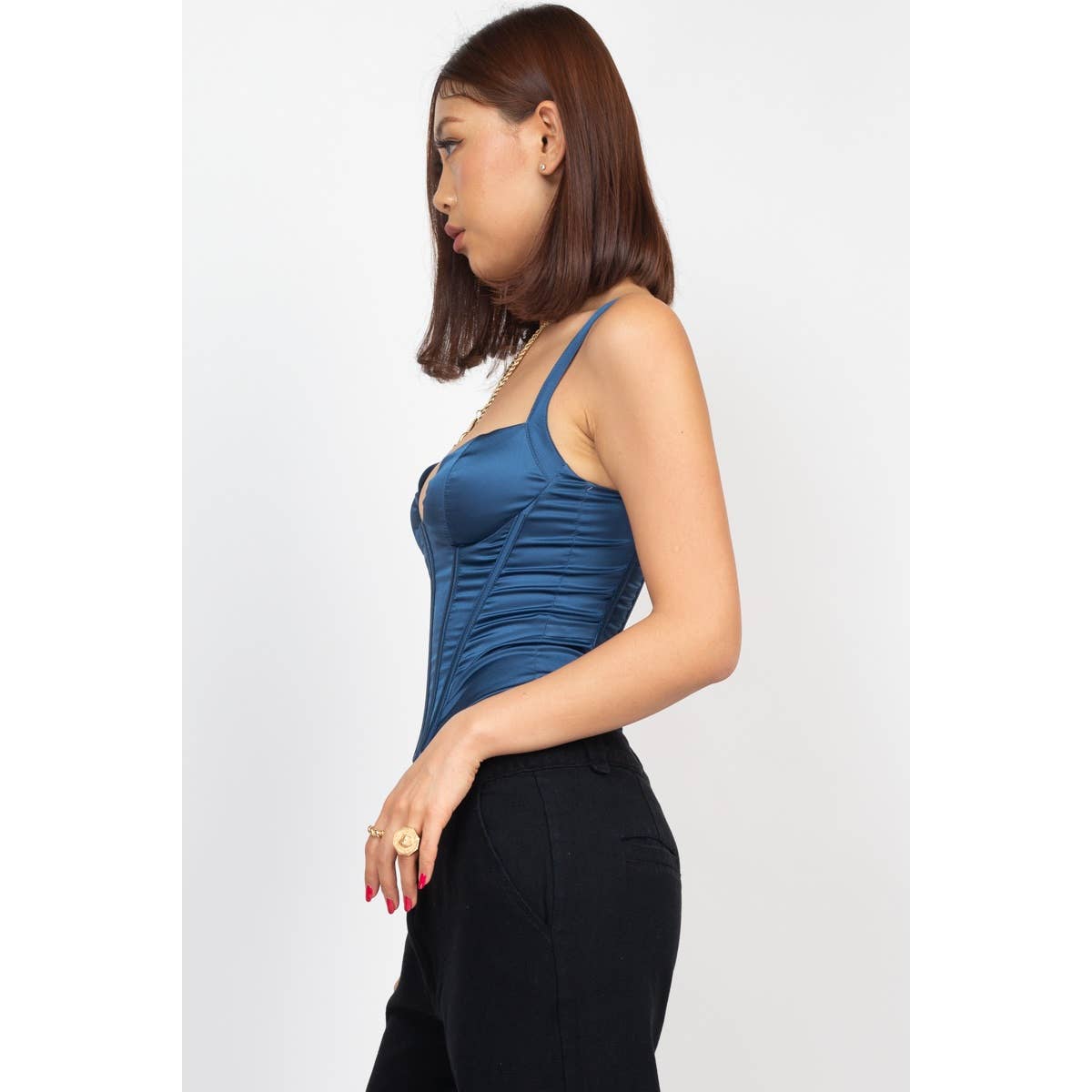 Sweetheart Satin Corset Top