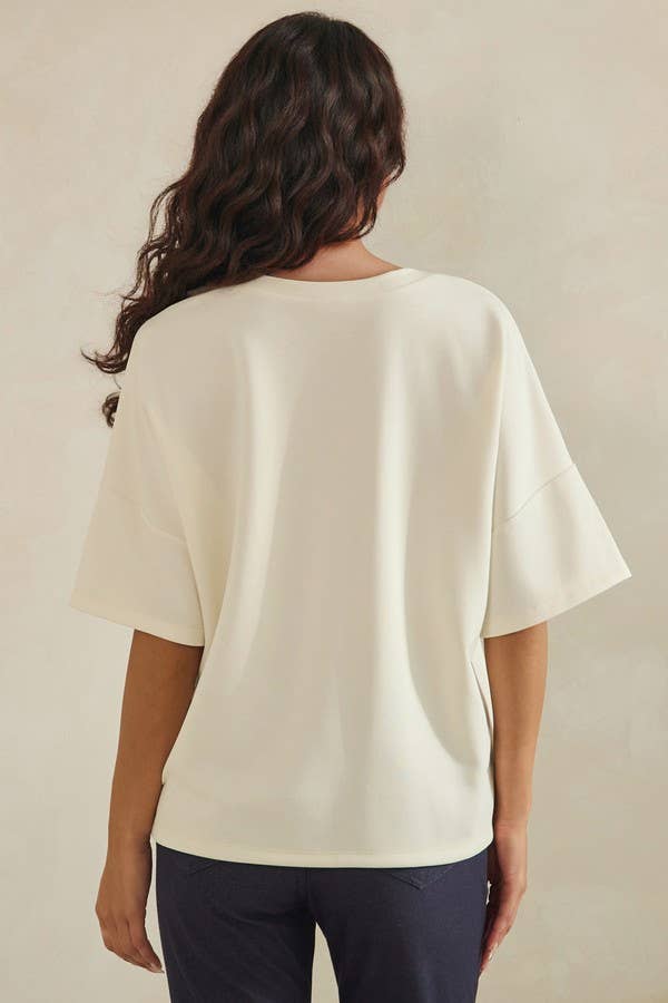 Jesus Walks with Me Lightweight Modal Graphic Relaxed Tee