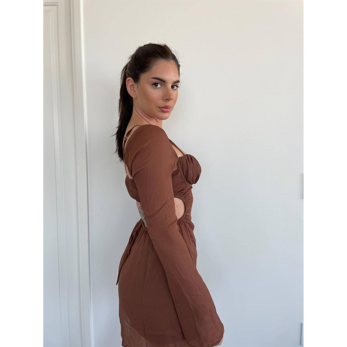 Cut Out Detail Mini Dress