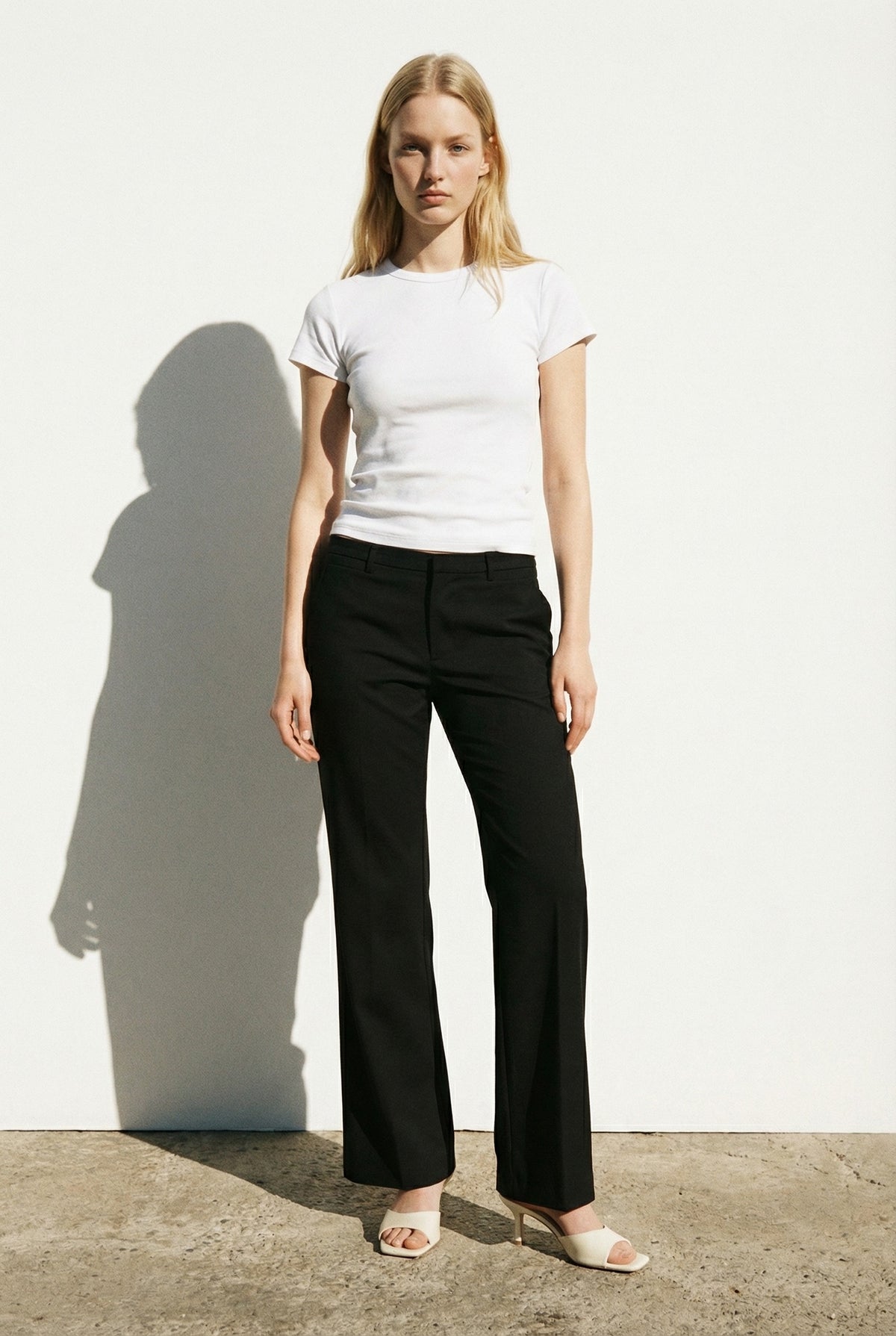 Hook Eye Waistband Trouser