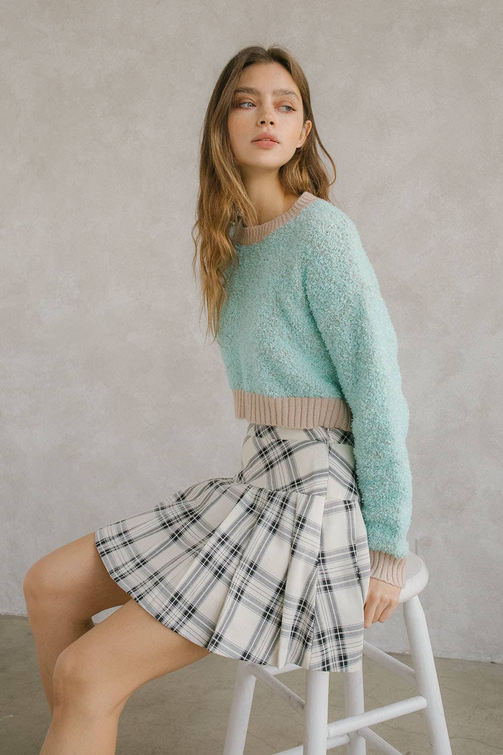 Textured Pebbled Knit Pullover
