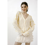 Cream/Yellow Floral