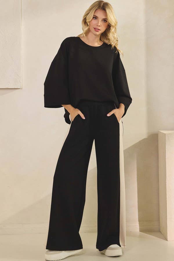 Black/Oatmeal