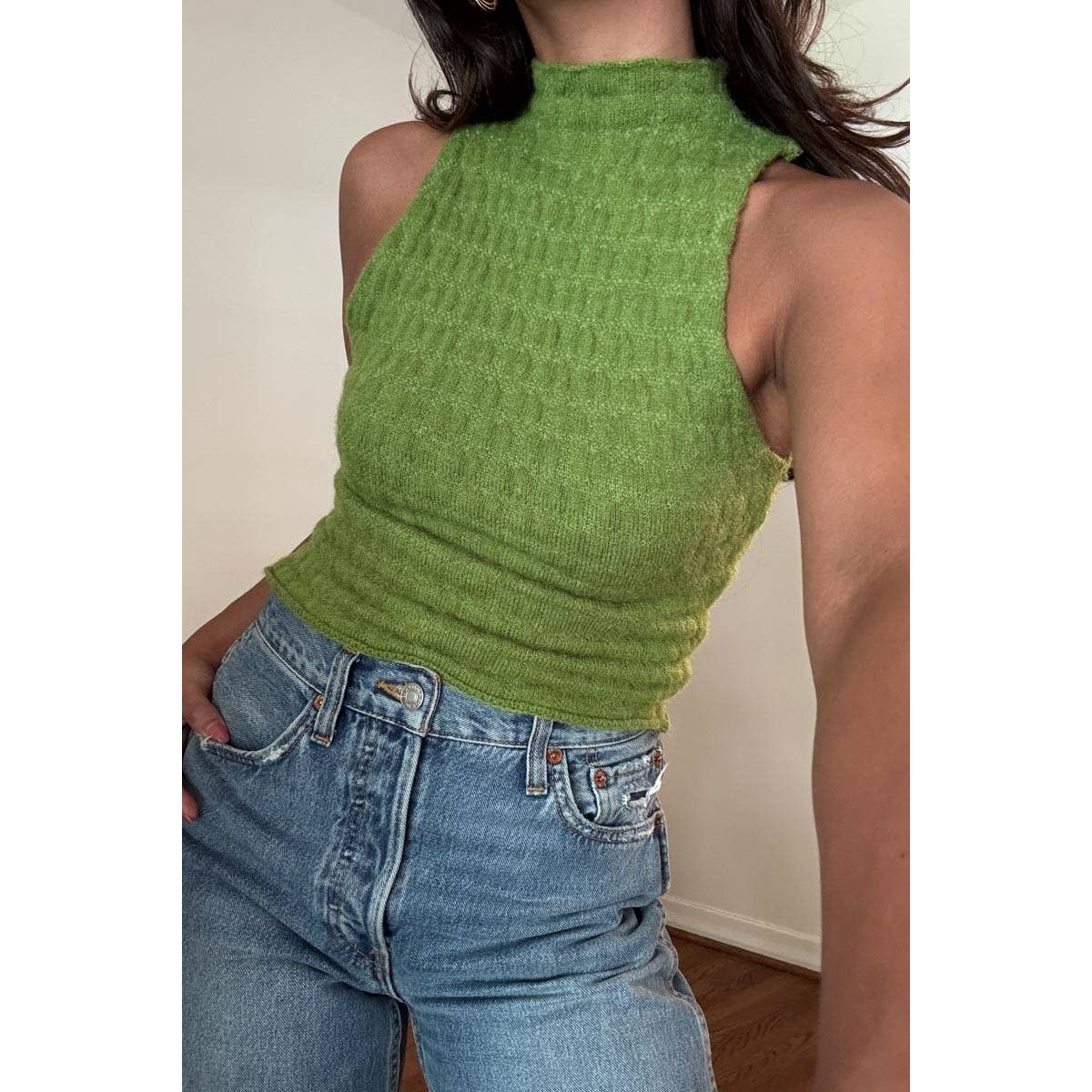 Turtleneck Tank Top