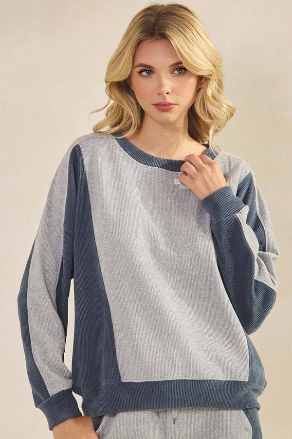 Heather Grey/Denim
