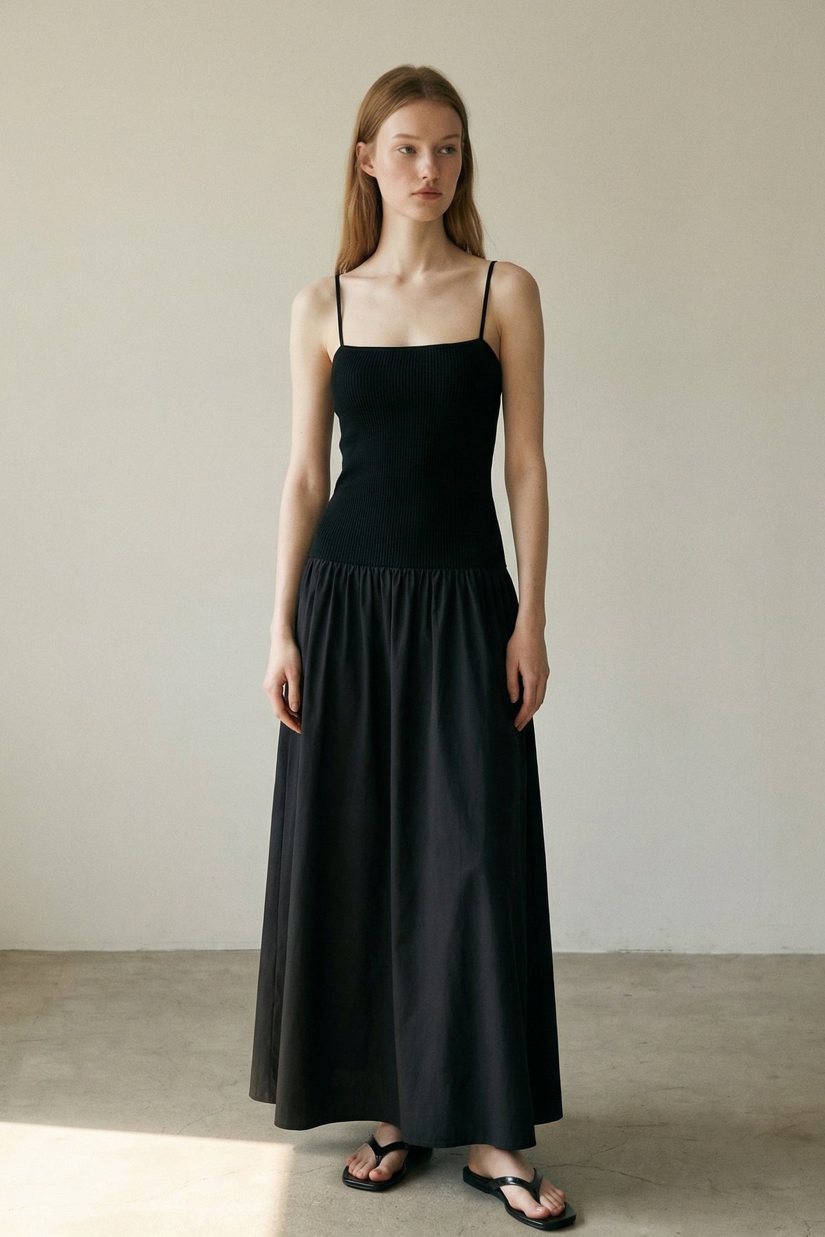 Back Tie-Up Detail Maxi Dress