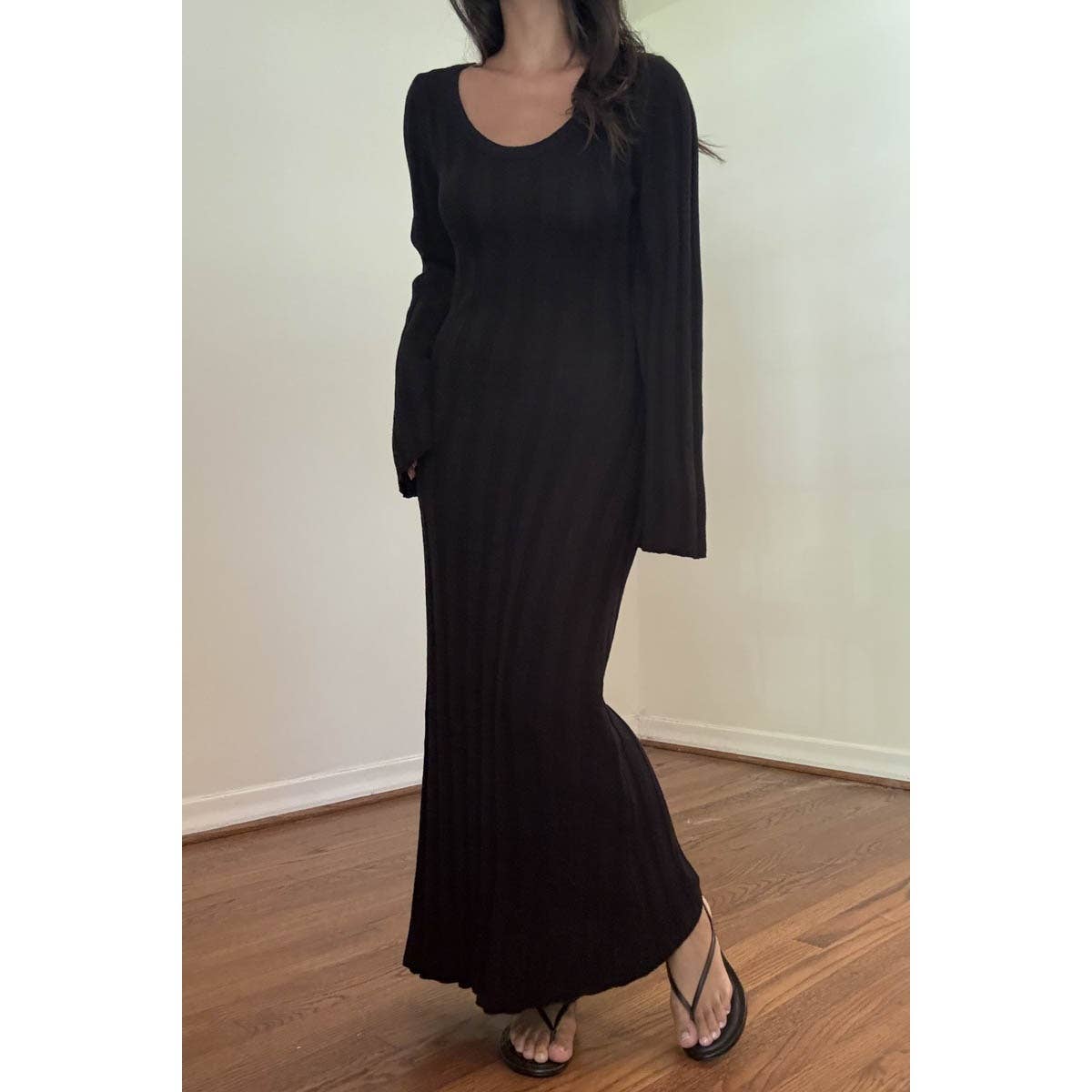 Knit Bell Sleeve Dress