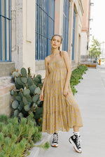 Tan Yellow Floral
