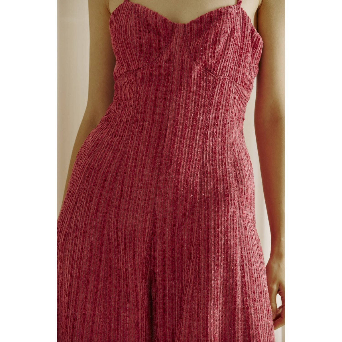 Striped Satin Jumpsuits
