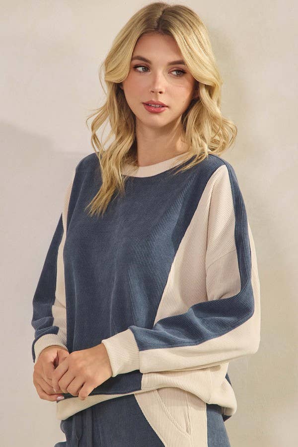 Denim/Ivory