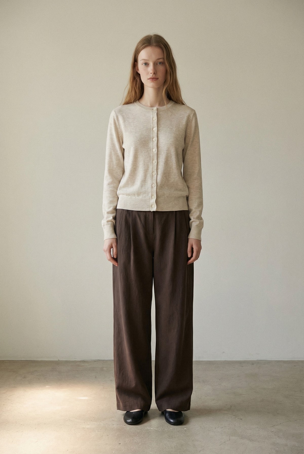 Button-Front Cardigan