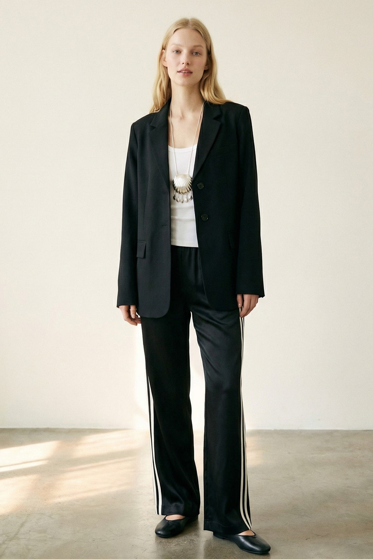 Fitted Waist Blazer Jacket