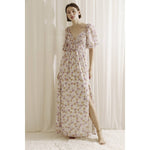 Ivory/Pur Beige Floral