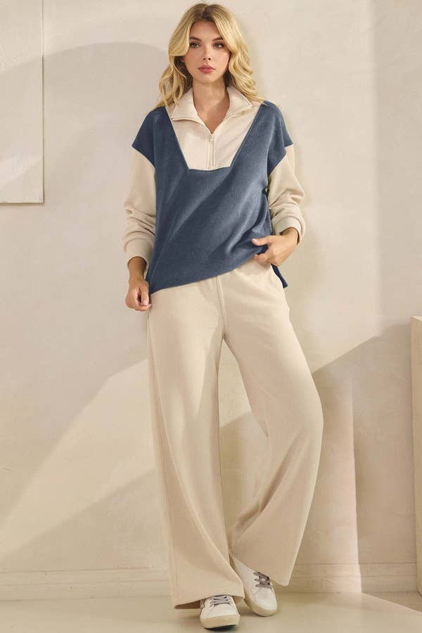 Denim/Ivory