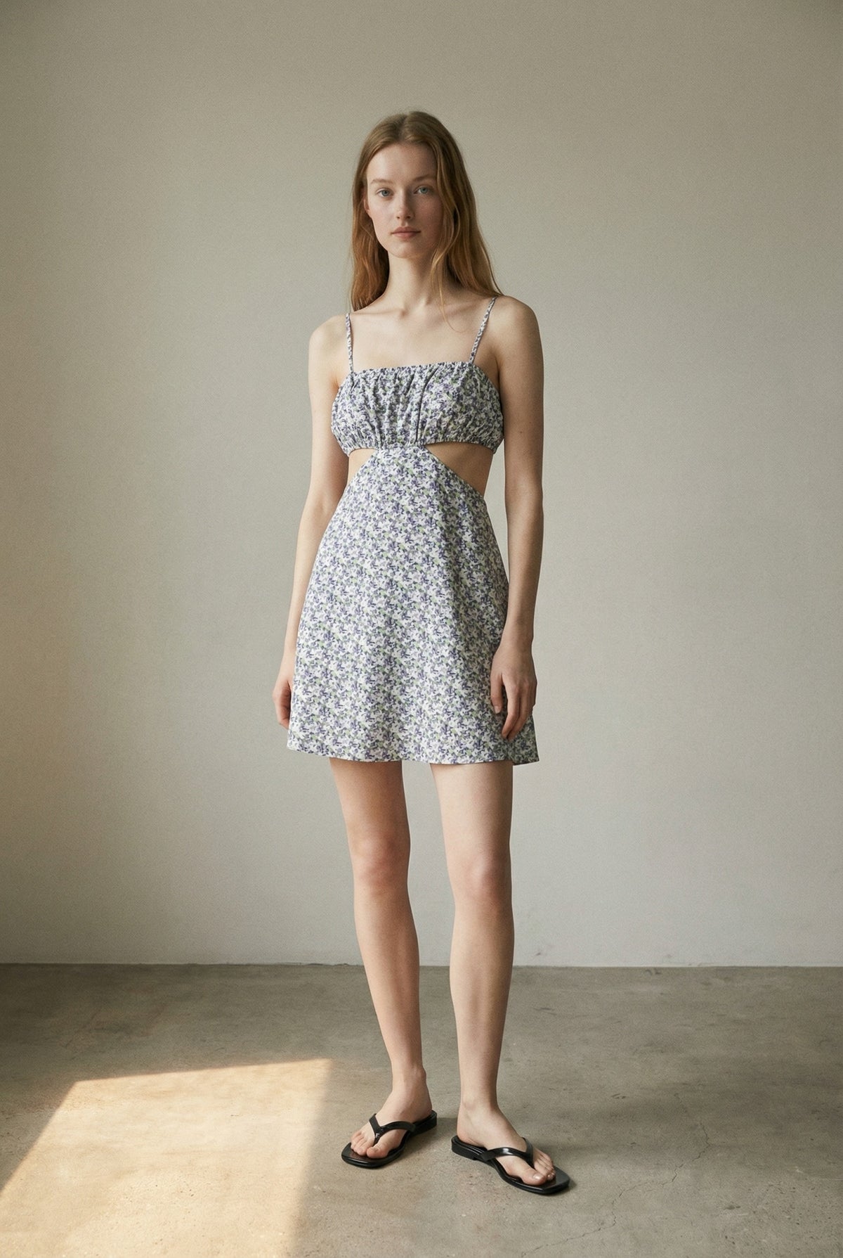 Floral Print Mini Dress