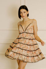 Peach Multi Floral