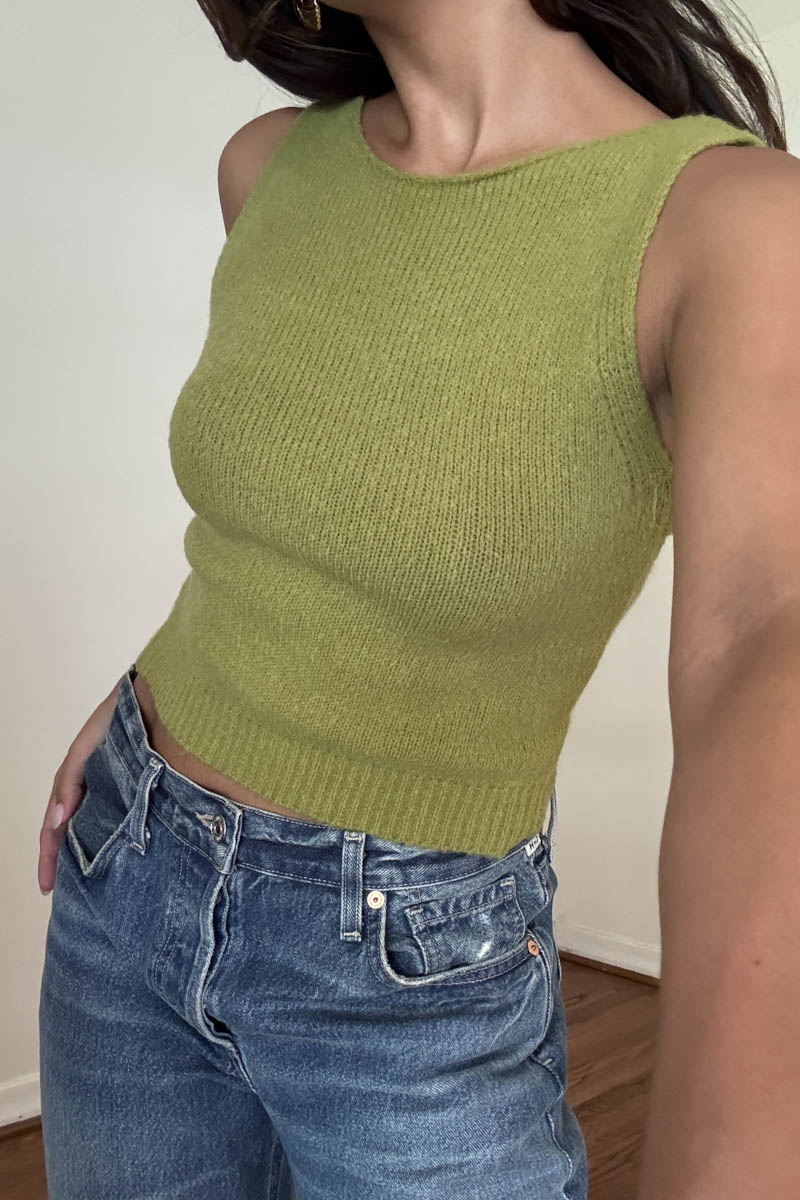 Back Cut Out Knit Top