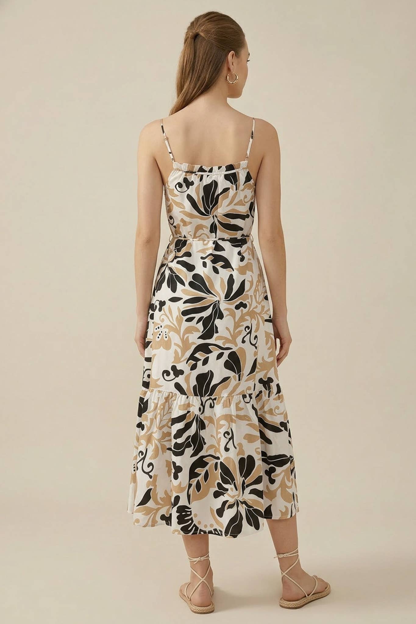 A-Line Embroidered Dress for Women with Floral Print