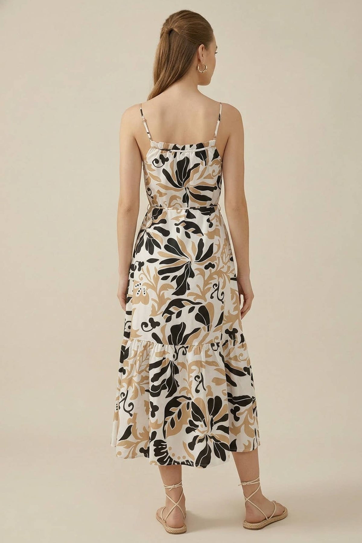 A-Line Embroidery Long Dress