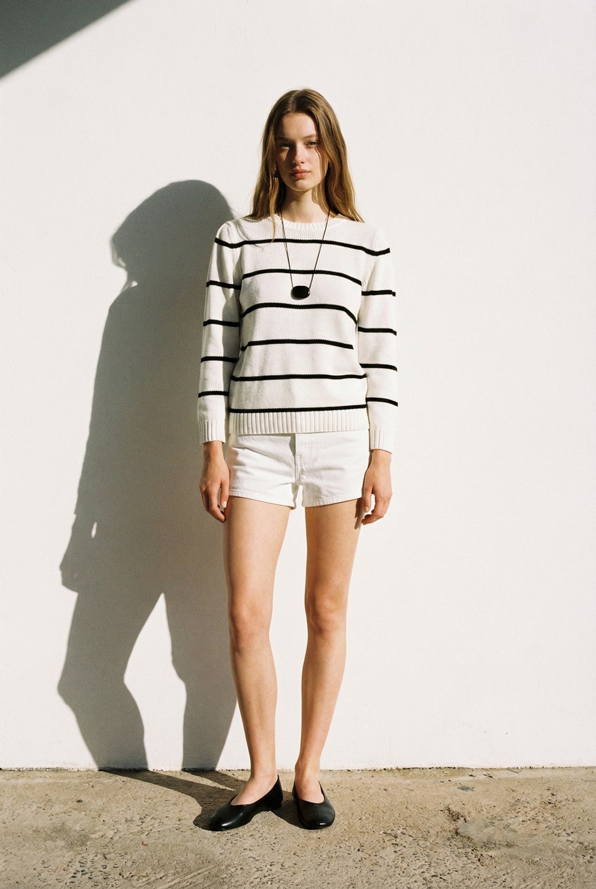 Striped Puff Sleeve Sweater