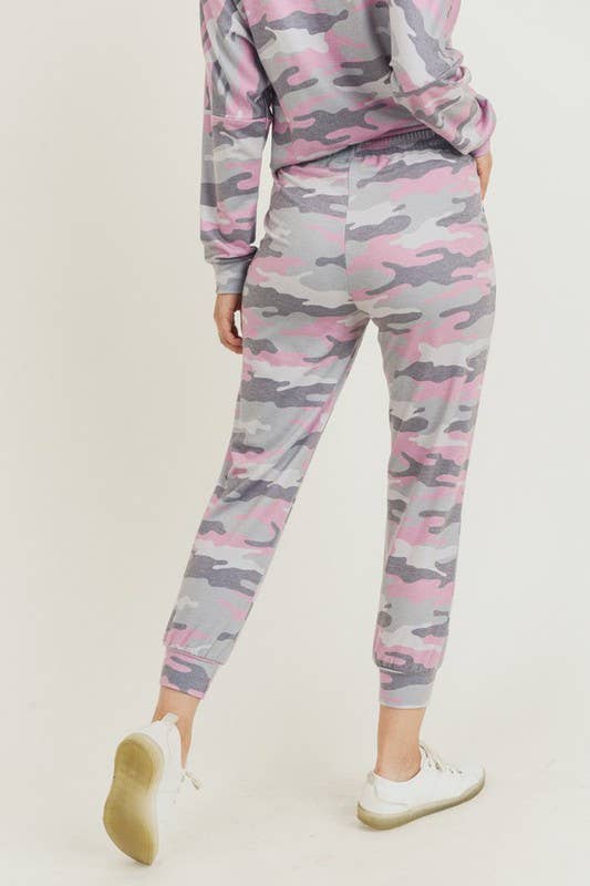 Vintage Camo Drawstring Joggers