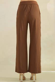Women's Effortlessly Relaxed Fit Peach Skin Pants