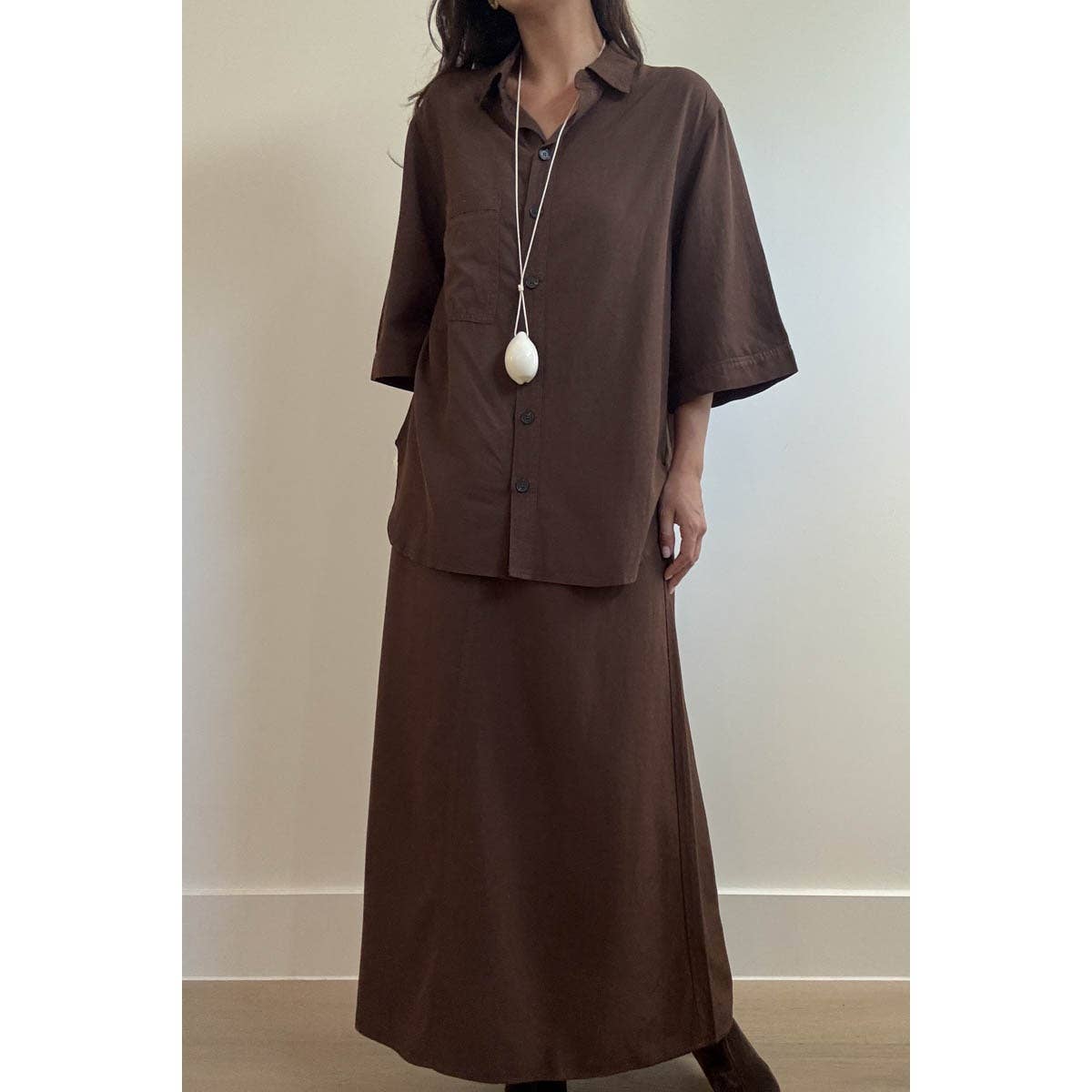 Linen Short Sleeves Oversized Shirts