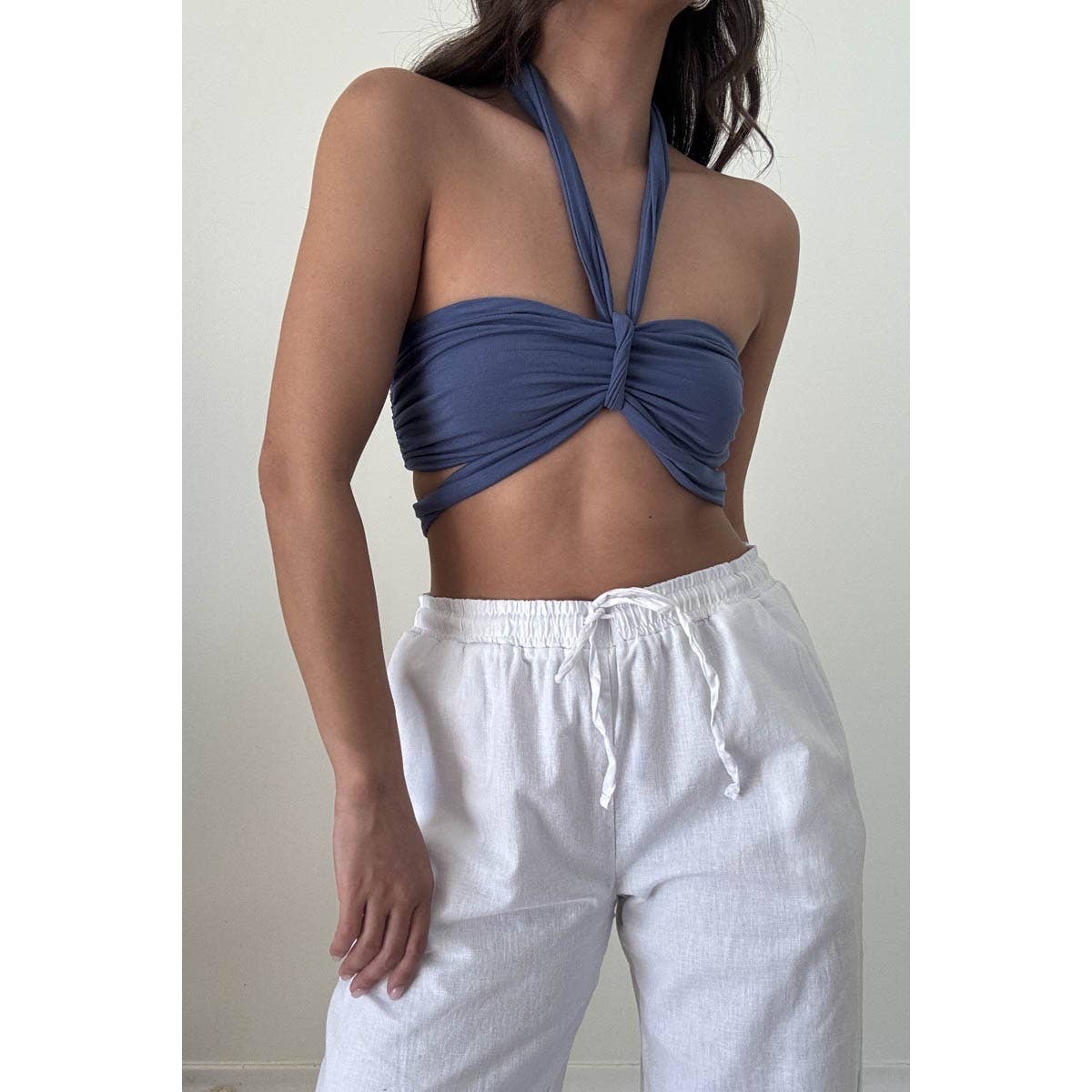 Halter Neck Knot Top