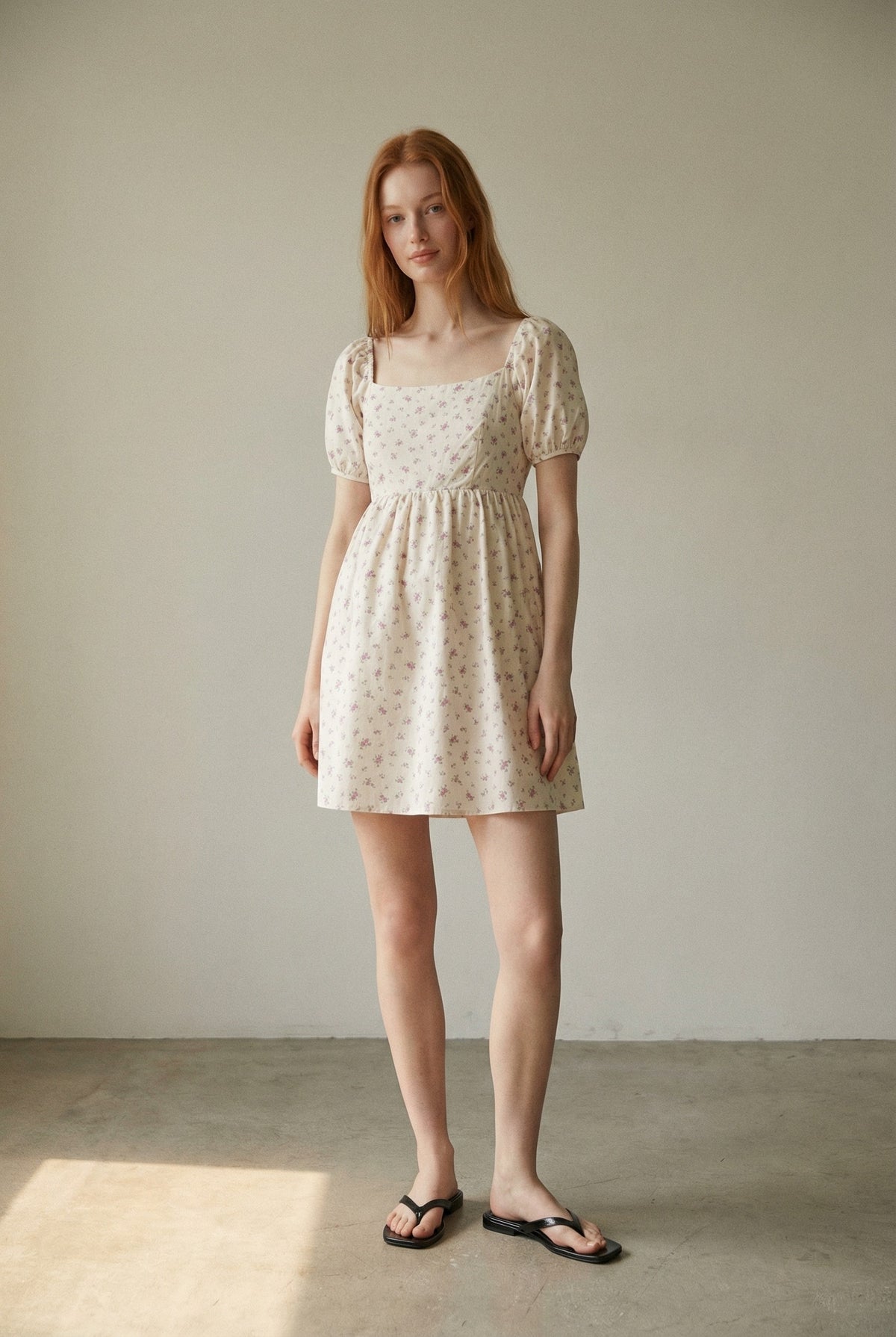 Floral Babydoll Mini Dress