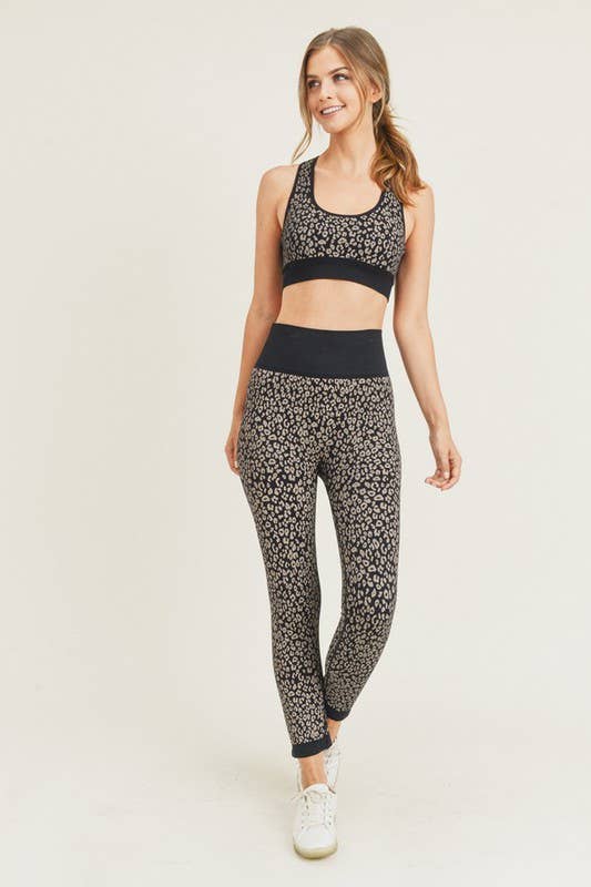 Cheetah Print Activewear Matching Set