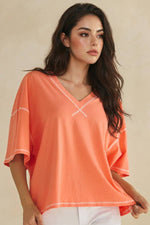 Coral/White